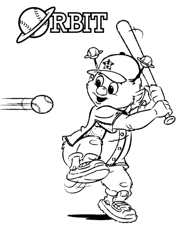 major league baseball mascots coloring pages - photo #19