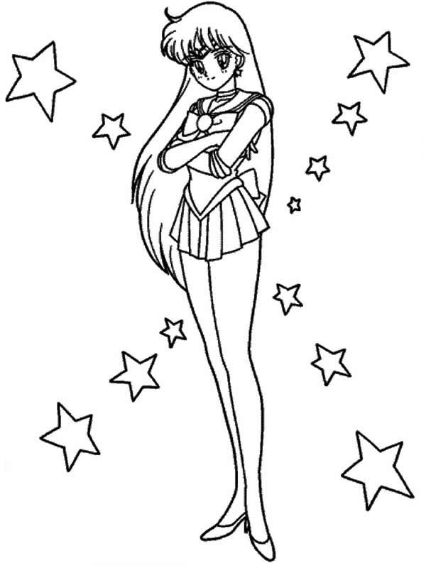 sailor mars coloring pages anime - photo #27