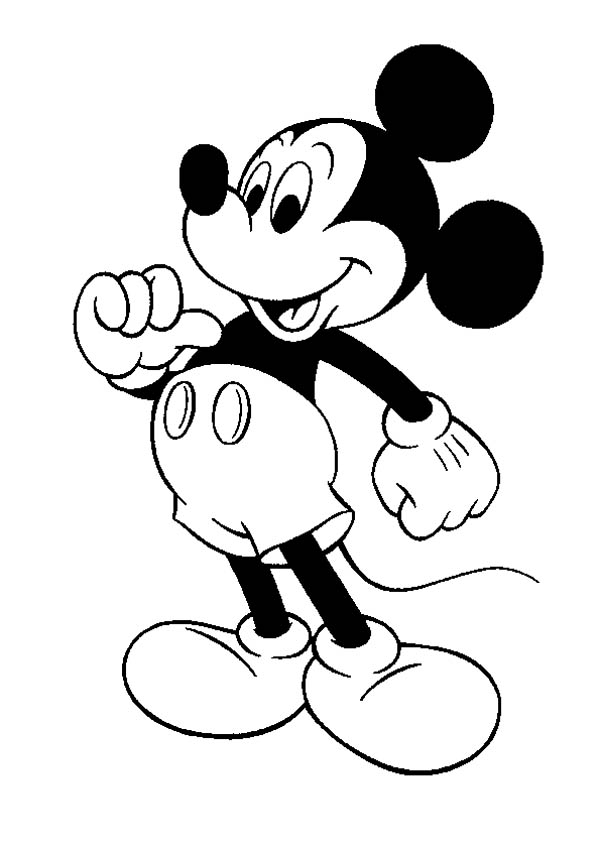 Awesome Mickey Mouse Coloring Page