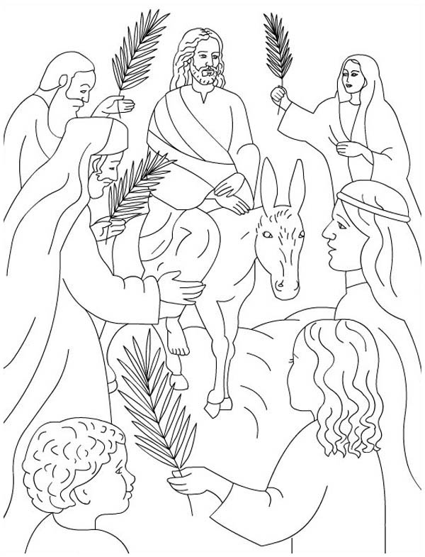 palm sunday coloring pages children - photo #43