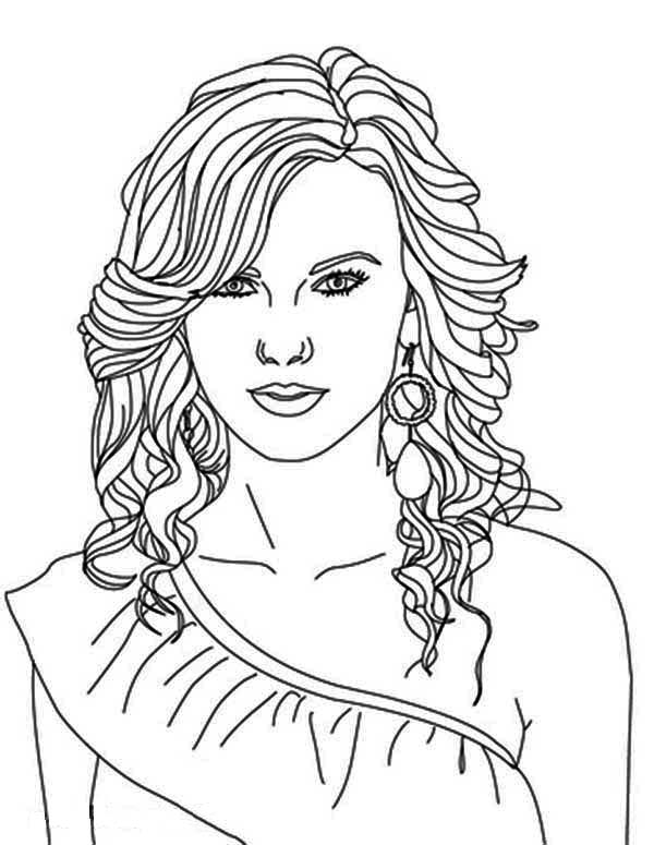 Taylor Swift Nominated for Best Album Coloring Page ...