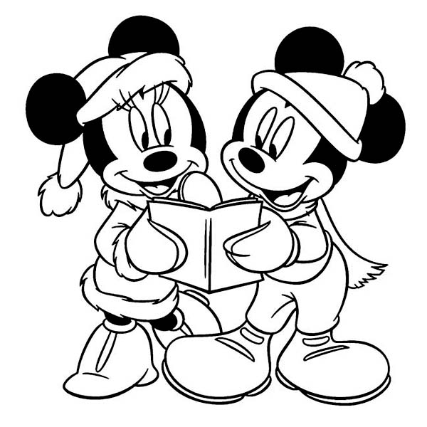 gardening mickey and minnie coloring pages - photo #5
