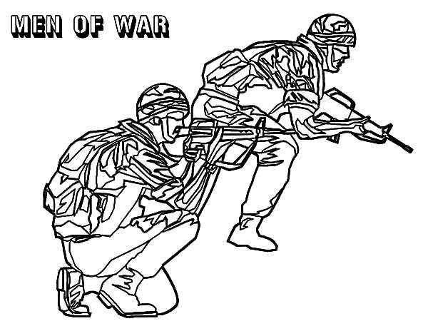 Army Man Coloring Page 118