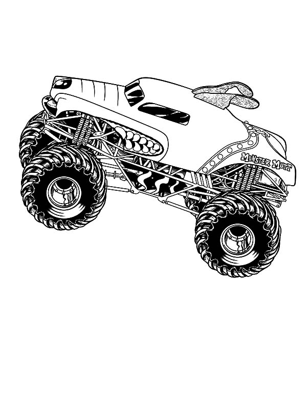 madusa monster truck coloring pages - photo #23