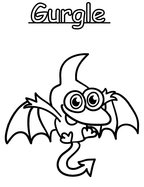 oddie moshi monsters coloring pages - photo #21